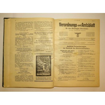 Reglerande och officiell tidning för Reichsgau Oberdonau- 1943. Espenlaub militaria